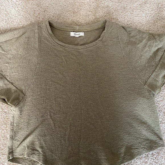 Olive Green Madewell Top - Picture 1 of 4